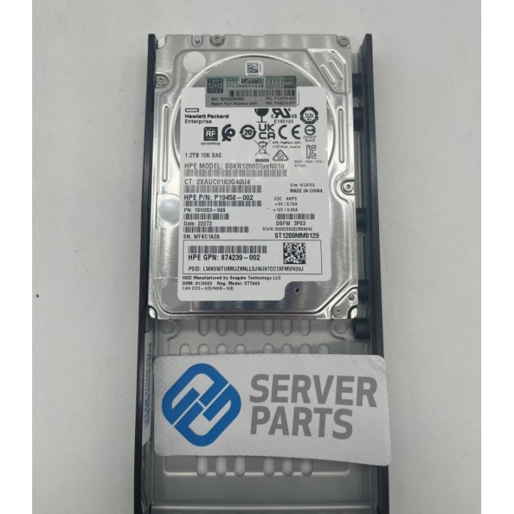 HPE 3Par 1.2TB 10K SAS 12G 2.5" P20074