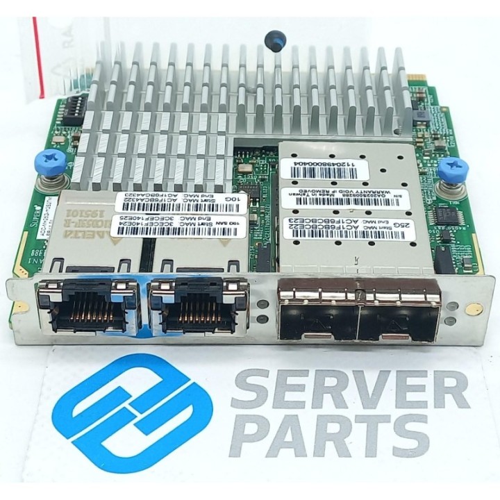Supermicro Quadport NIC 2x25GbE SFP28 2x10GbE RJ45 SIOM 1U Bracket AOC-MH25G-m2S