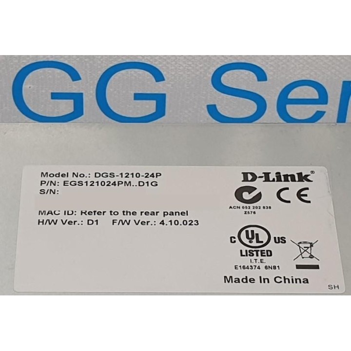 D-Link Web Smart PoE Switch DGS-1210-24P