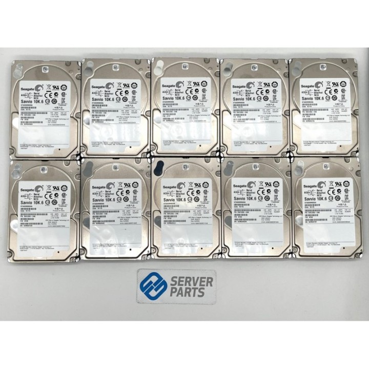 10-Pack Seagate 600GB 10K SAS 6G 2.5" ST600MM0006