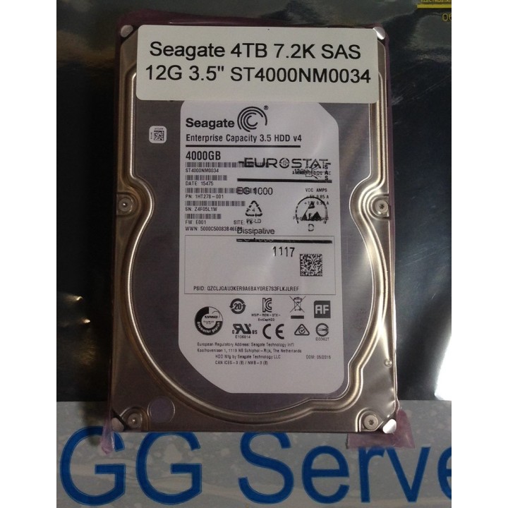 Seagate 4TB 7.2K SAS 12G 3.5" ST4000NM0034