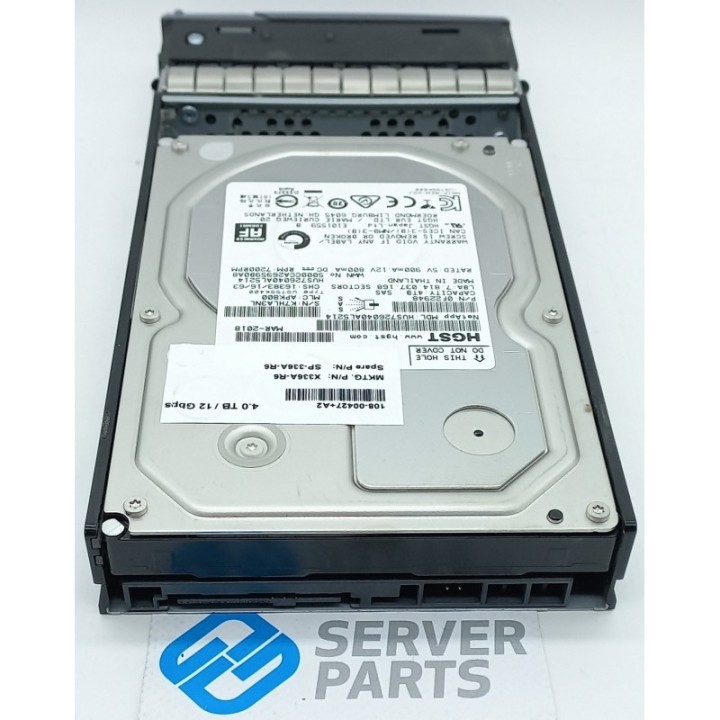 NetApp 4TB 7.2K SAS 12G LFF X336A-R6