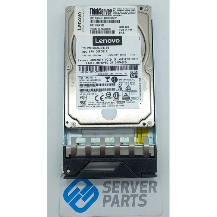 Lenovo 300GB 10K SAS 12G SFF ThinkServer Gen5 FRU 00LA868