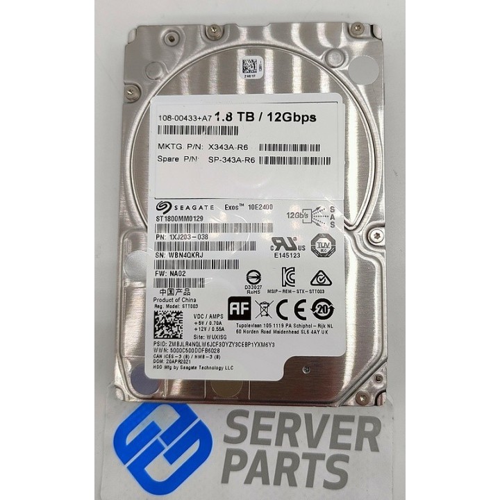 Seagate Exos 1.8TB 10K SAS 12G 2.5" ST1800MM0129
