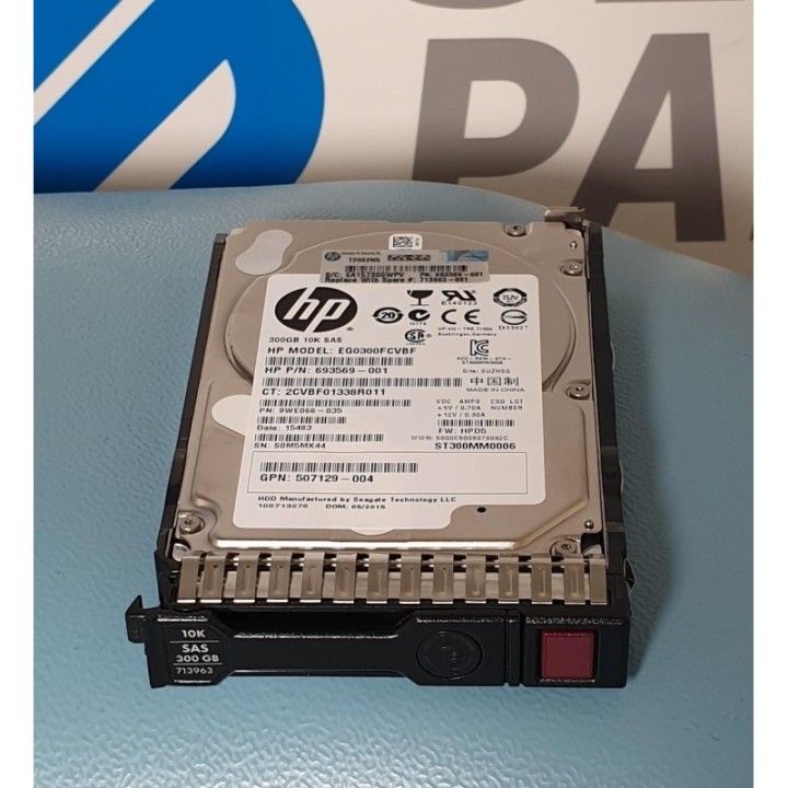 HP 300GB 10K SAS 6G SFF Gen8 713963-001