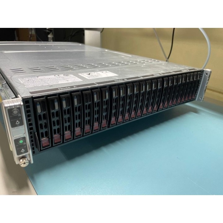 Supermicro 2028TP-HC0R 8x E5-2650L V3 0GB RAM 24x2.5" 10GbE 2xPSU Rails