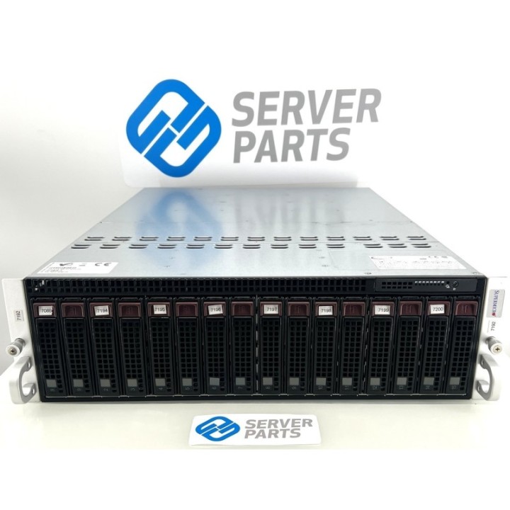 Supermicro SYS-5038MR-H8TRF 8xE5-2630L V4 0TB RAM 16x3.5" 10Gb 2xPSU Rails