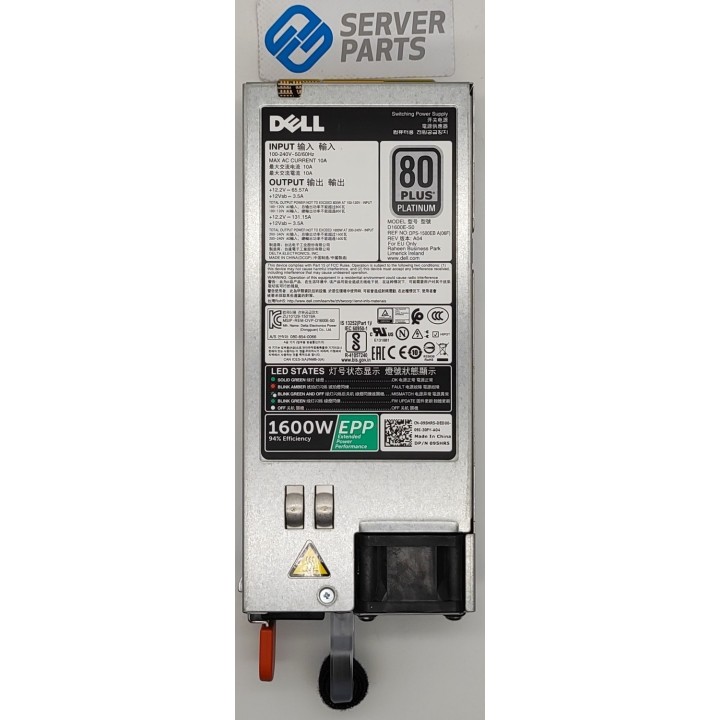 Dell Hot-plug PSU 1600W 95HR5 till PowerEdge R740 R740xd