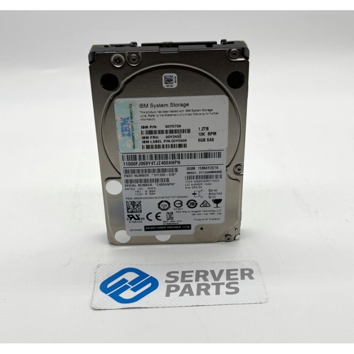 IBM 1.2TB 10K SAS 6G 2.5" 00Y2432