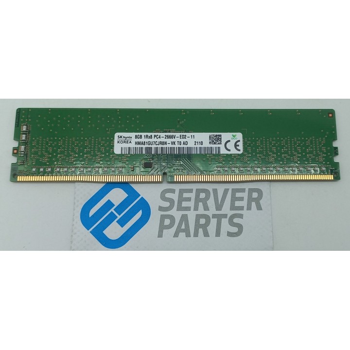 HPE 8GB DDR4 1Rx8 PC4-2666V-ED2 ECC UDIMM 879526-091