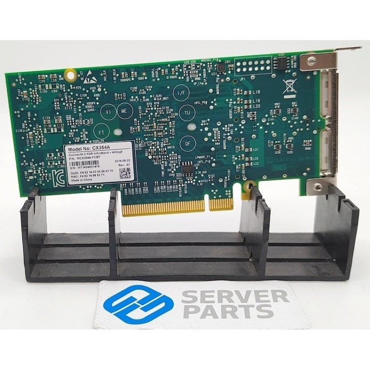 Mellanox ConnectX-3 FDR InfiniBand Dualport 40GbE QSFP LP MCX354A-FCBT