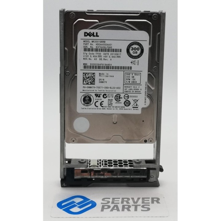 Dell 300GB 15K SAS 6G SFF T/R NWH7V
