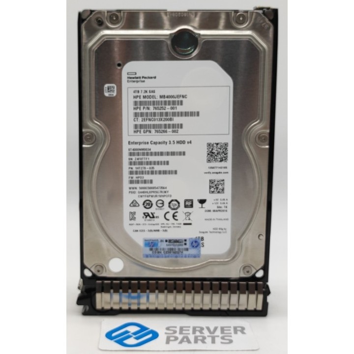 HP 4TB 7.2K SAS 12G LFF 765863-001