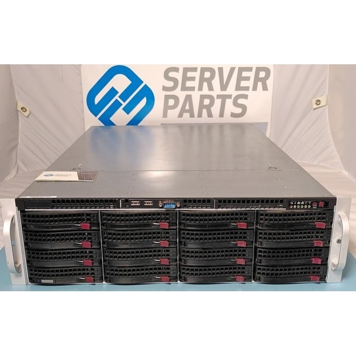 Supermicro SC836 X10SRL-F E5-2620v4 16GB 16x3,5" 8x600GB 10GbE 2xPSU Rackskenor