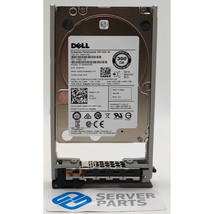 Dell 300GB 10K SAS 12G SFF YJ2KH