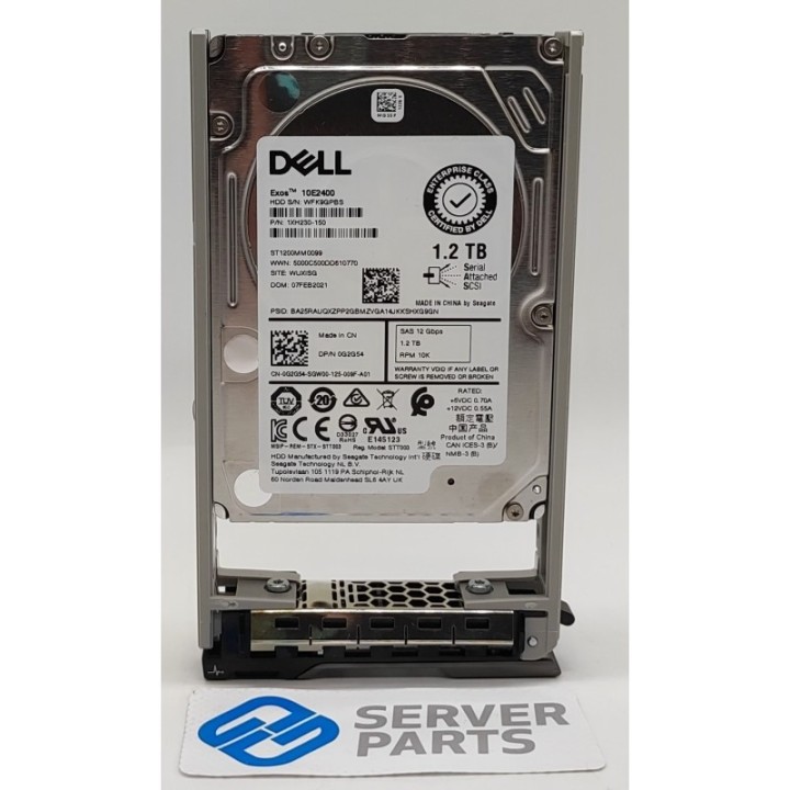 Dell 1.2TB 10K SAS 12G SFF G2G54