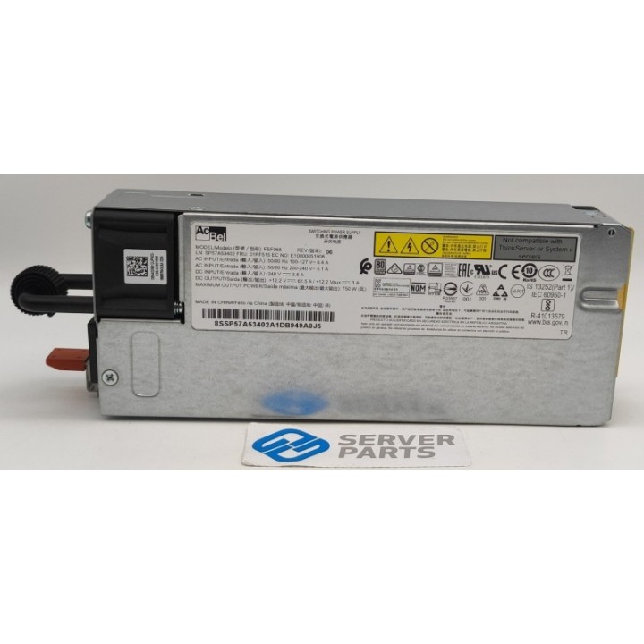 Lenovo 1U Hot-plug 750W PSU 01PF515