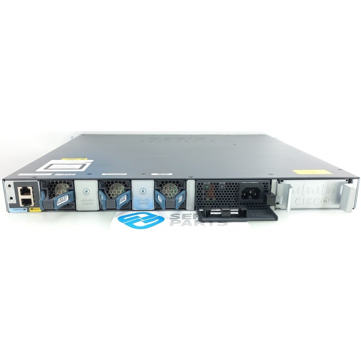 Cisco 48-port GbE PoE+ Switch 2x10GbE WS-C3650-48PD-S 1xPWR-C2-640WAC No Stack