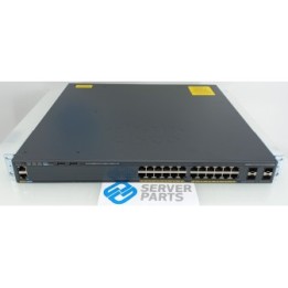 Cisco 24-port GbE PoE+ Switch WS-C2960XR-24PS-I 2xPWR-C2-640WAC C2960X-STACK