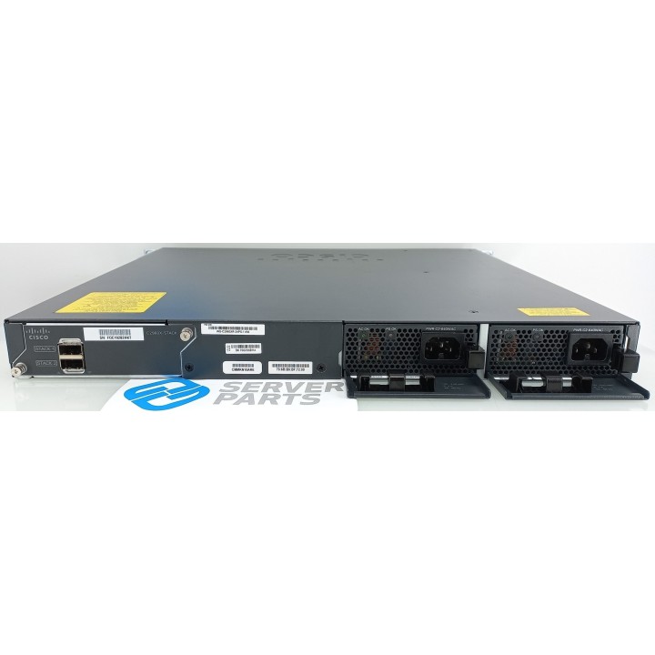 Cisco 24-port GbE PoE+ Switch WS-C2960XR-24PS-I 2xPWR-C2-640WAC C2960X-STACK