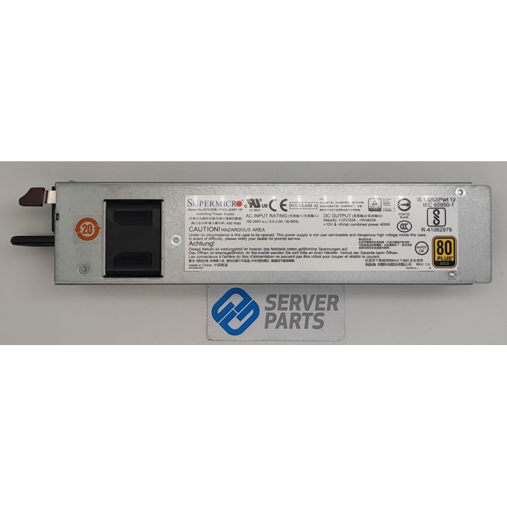 Supermicro 1U Hot-Plug PSU 400W PWS-406P-1R