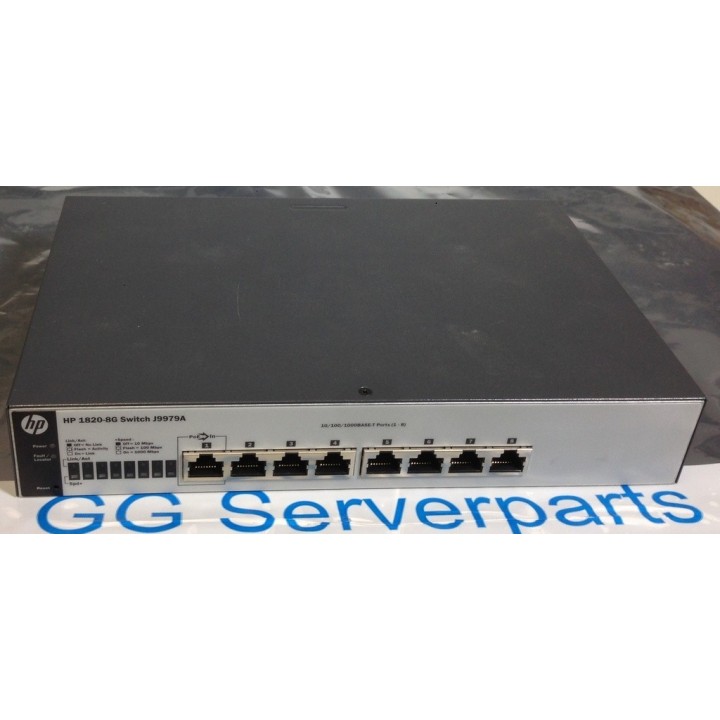 HP ProCurve 1820-8G Switch 8p GbE PoE-In J9979A med AC