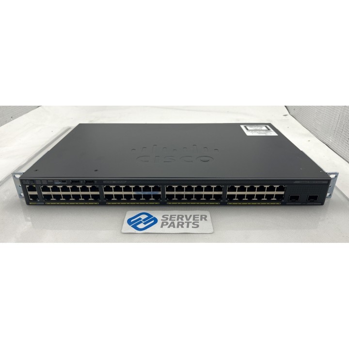 Cisco WS-C2960X-48TD-L 48-portar GbE 2-portar 10Gb Uplink
