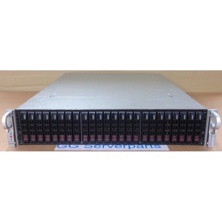 Supermicro 2U CSE-216 E5-1620 64GB 9266-8I 24x2.5" 2xPSU Rails