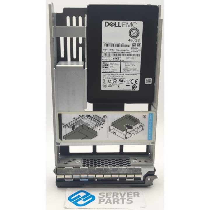 Dell 480GB SSD SATA 6G LFF Gen13 KCT7J