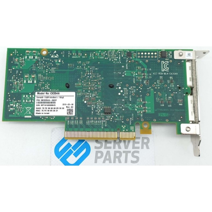 Mellanox ConnectX-3 QDR InfiniBand Dualport 10GbE QSFP+ LP MCX354A-QCBT