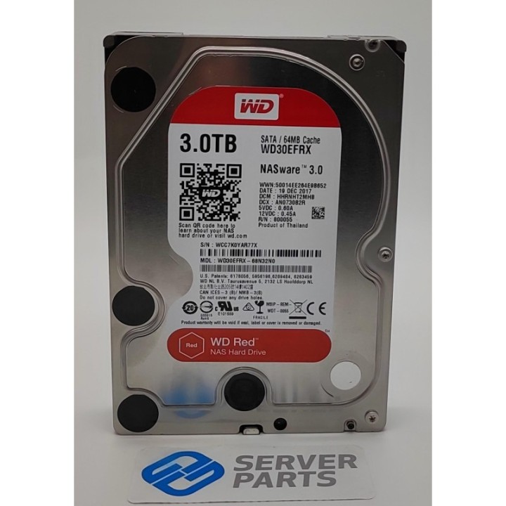 WD Red 3TB 5.4K SATA 6G 3.5" WD30EFRX