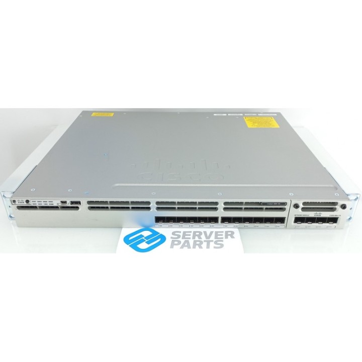 Cisco 12-port 1G SFP Stacking Switch WS-C3850-12S-S C3850-NM-4-1G 1x350W