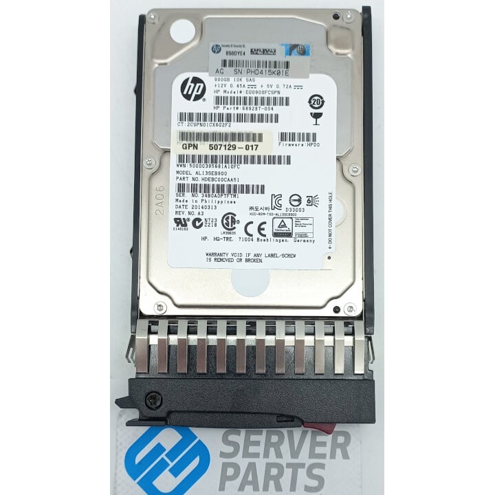 HP 900GB 10K SAS 6G SFF DP 619463-001