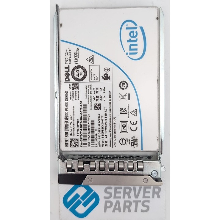 Dell 4TB SSD NVMe U.2 2.5" RI 5YJCT