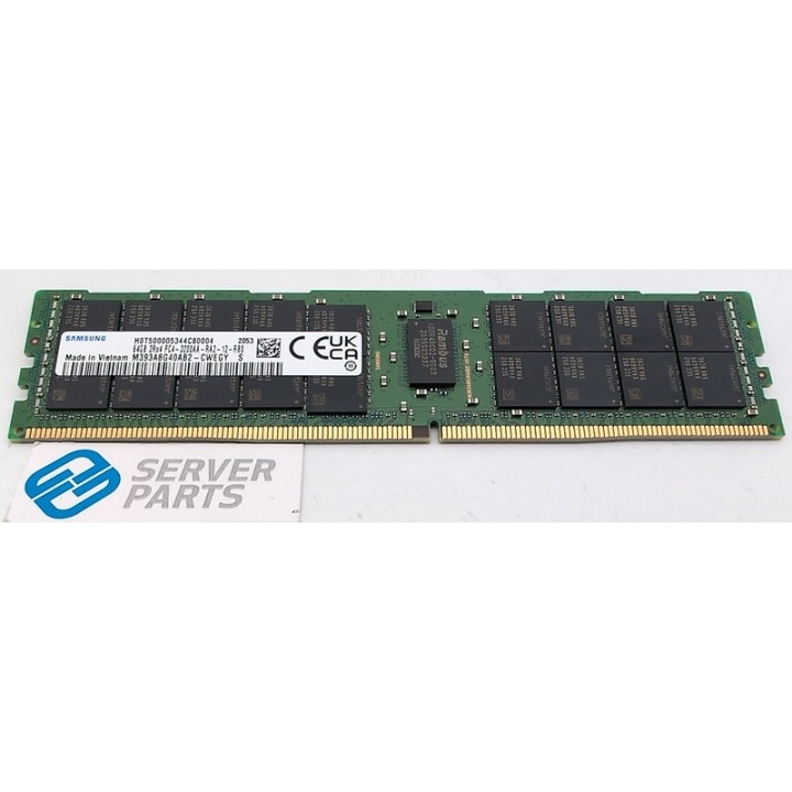 Samsung 64GB DDR4 PC4-3200AA ECC RDIMM M393A8G40AB2-CWE
