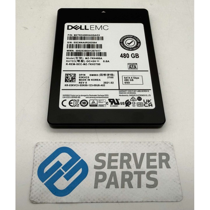 Dell 480GB SSD SATA 6G SFF 3KVC5
