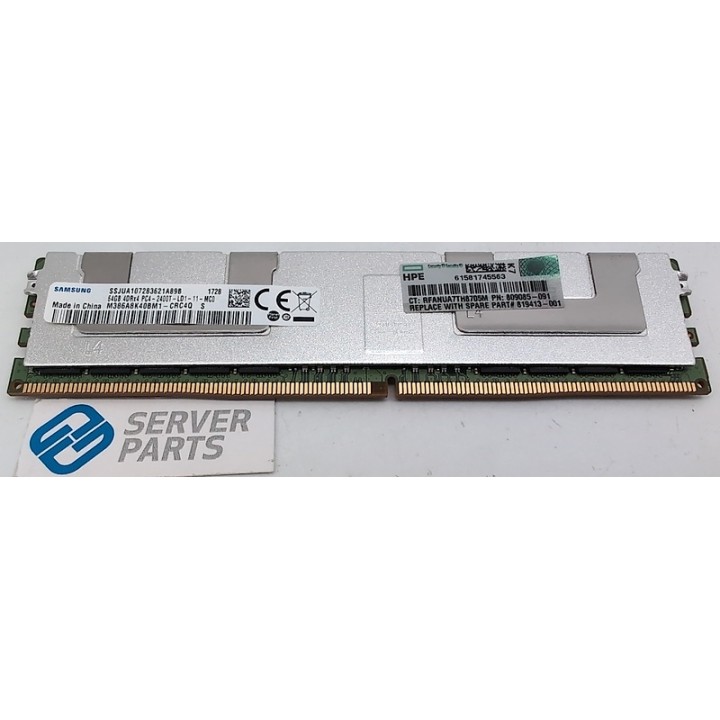 HPE 64GB DDR4 PC4-2400T ECC LRDIMM 809085-091 
