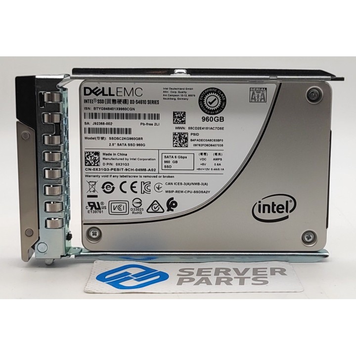 Dell 960GB SSD SATA 6G Gen14 SFF X31G3