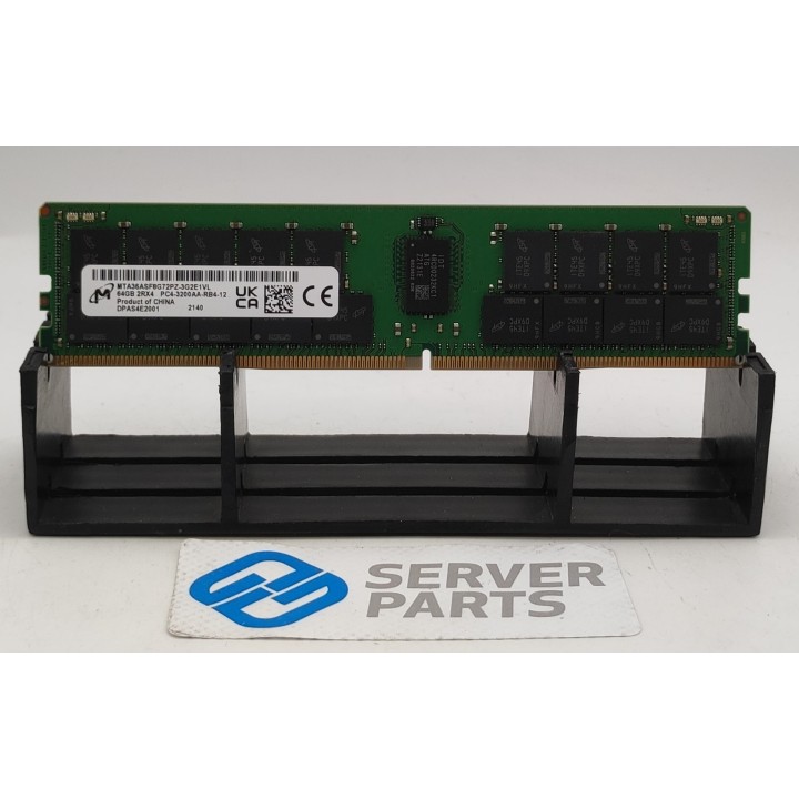 Micron 64GB DDR4 PC4-3200AA ECC RDIMM MTA36ASF8G72PZ-3G2E1