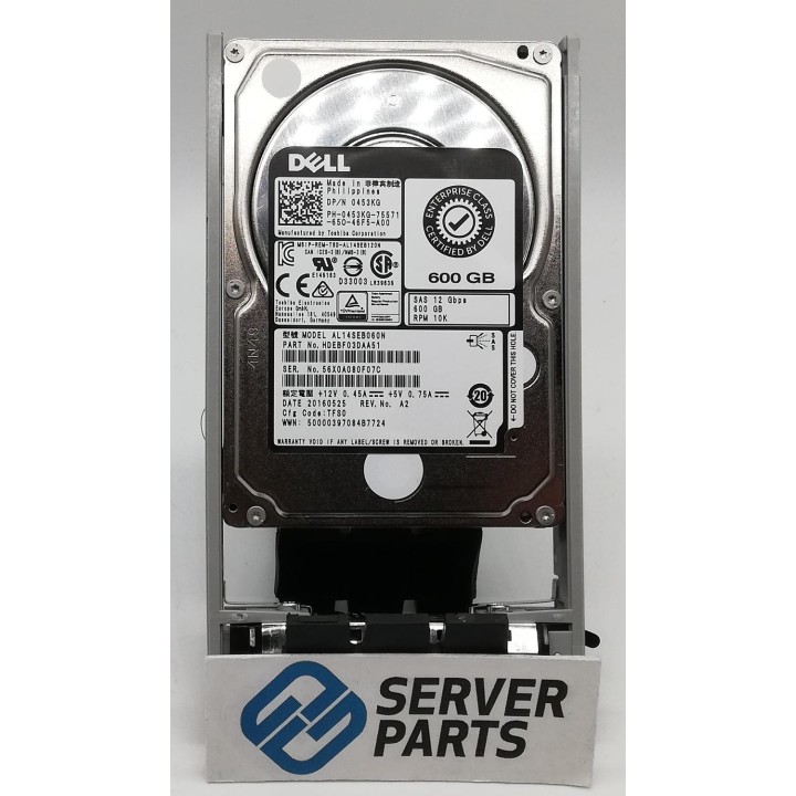 Dell 600GB 10K SAS 12G SFF 453KG