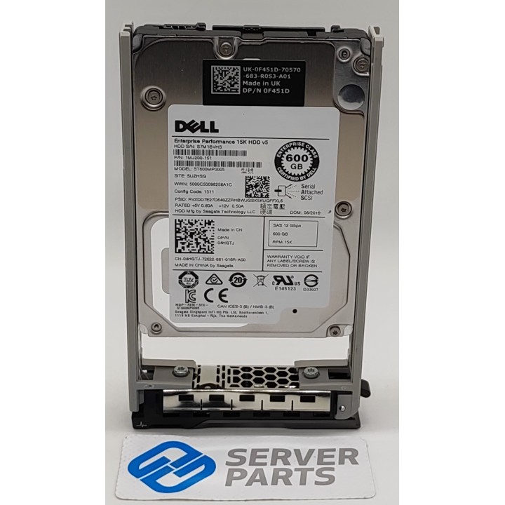 Dell 600GB 15K SAS 12G SFF 4HGTJ