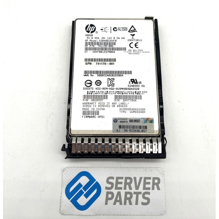 HP 400GB SSD SAS 6G SFF Gen8 741232-001