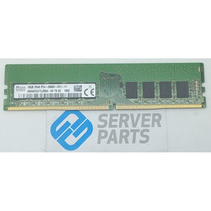 SK Hynix 16GB DDR4 PC4-2666V-EE1 ECC UDIMM HMA82GU7CJR8N-VK
