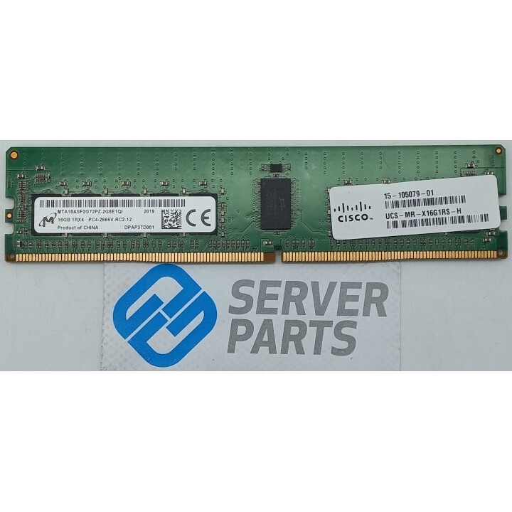 Micron 16GB DDR4 PC4-2666V-RC2 ECC RDIMM MTA18ASF2G72PZ-2G6E
