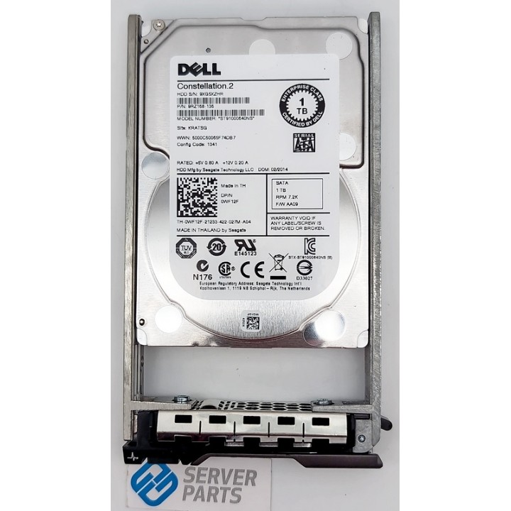 Dell 1TB SATA 6G 7.2K 2.5" WF12F