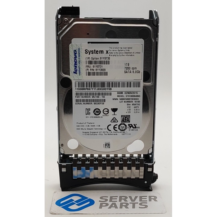 Lenovo 1TB 7.2K SATA 6G SFF 81Y9731