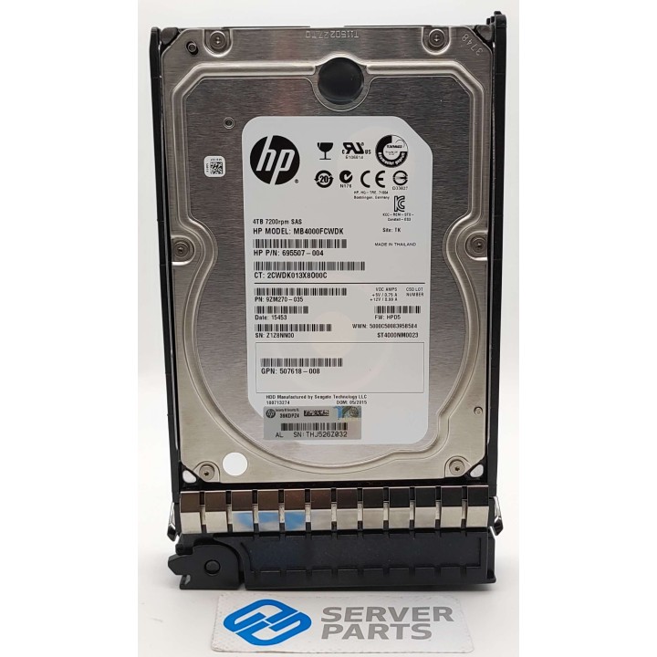 HP 4TB 7.2K SAS 6G MDL LFF 693721-001
