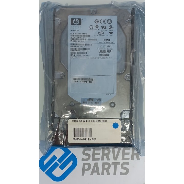 HP 146GB 15K SAS LFF DP G7 488058-001