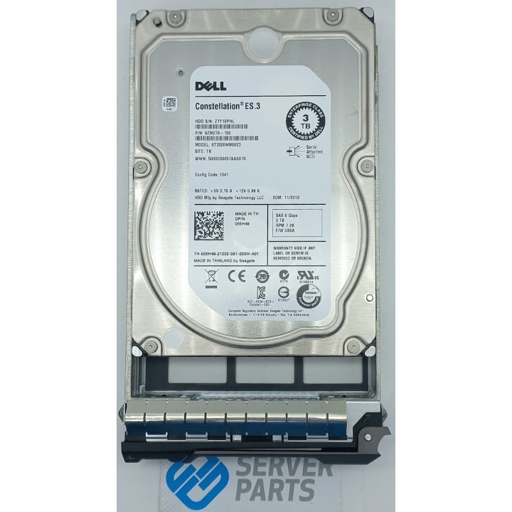 Dell 3TB 7.2K SAS 6G LFF 55H49