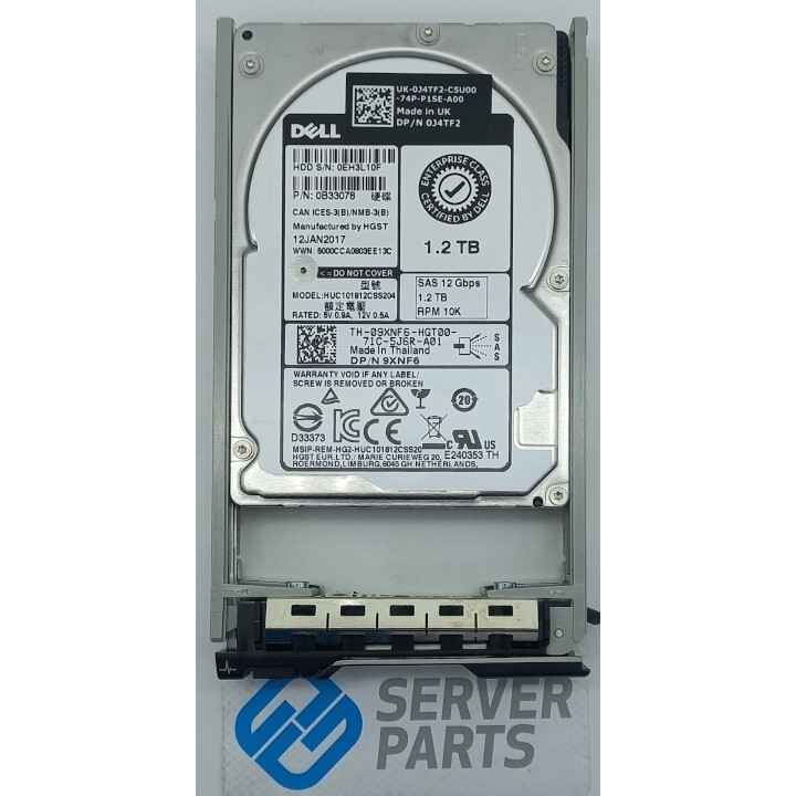 Dell 1.2TB 10K SAS 12G SFF 9XNF6
